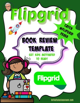 Preview of FlipGrid Book Review Template Script for #GridPals Flip Grid