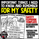 Safety Flipbook, Important Info For Kids, Address, Phone N