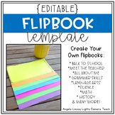 Flipbook Template for ANY Subject  {EDITABLE}