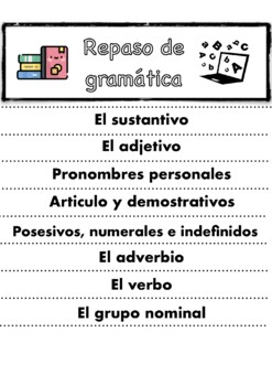 Flipbook gramática by Silvia Delgado | Teachers Pay Teachers