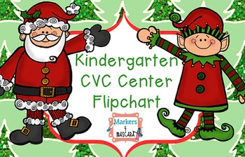 Preview of Flipchart Freebie- Christmas CVC Center