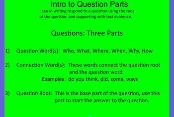 Preview of Flipchart teaching and practicing short answer and extended response