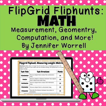 Preview of Flipgrid Math Fliphunt for Distance Learning