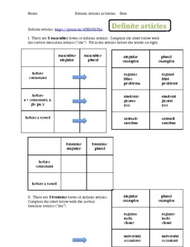 Preview of Flipped Classroom Italian Demonstrative Adjectives "Questo and Quello"