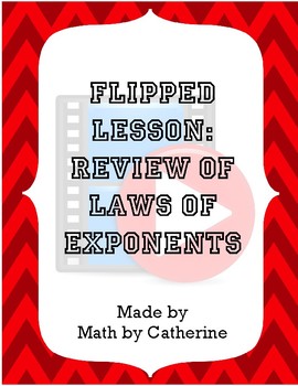 Preview of Flipped Lesson- Review of Laws of Exponents
