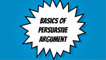 Preview of Flipped lesson for persuasive argument