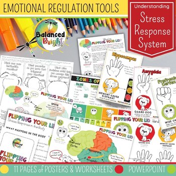Preview of Flipping Your Lid - Stress Response: Classroom Management, Kids, Self-regulation