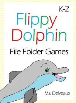 Flippy Dolphin File Folder Games