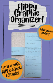 Preview of Flippy Graphic Organizer - a GREAT way to make notes interactive!
