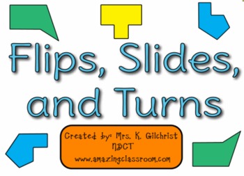 Preview of Flips Slides & Turns - Learn Motion Geometry - SMART Notebook