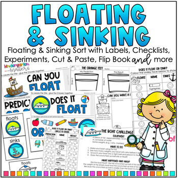 Preview of Floating & Sinking Science Experiments - Sink or Float Activities & Worksheets