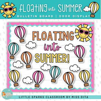 Preview of Floating into Summer! | Seasonal Bulletin Board Kit Door Display Printable