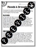 flood and drought worksheets teaching resources tpt