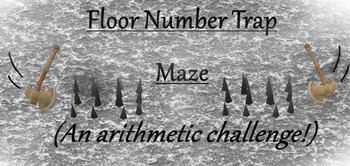 Preview of Floor Number Maze Trap (Bundle)