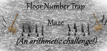 Preview of Floor Number Trap Maze (Blank Worksheet)