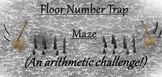 Floor Number Trap Maze (Blank Worksheet)