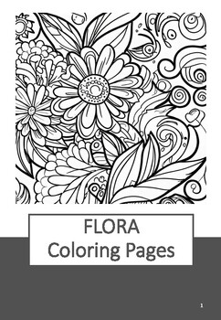 Preview of Flora Coloring Pages(Printable)