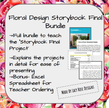 Preview of Floral Design Storybook Final Project Bundle
