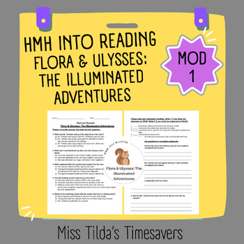 Preview of Flora & Ulysses: The Illuminated Adventures - Gr 4 HMH Into Reading (Module 1)