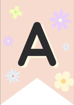 Floral Alphabet Posters by NoRainNoRainbows | TPT