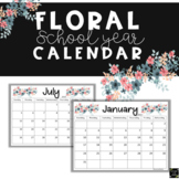 Floral 2023-2024  School Year Calendar