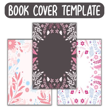 Preview of Floral Book Cover Design Template Pack 2