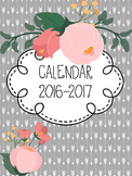 Floral Calendar for Binder