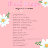 Floral Design Projects & Activities Bundle