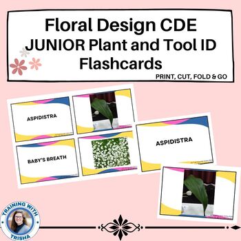 Preview of Floral Design CDE Junior Plant and Tool ID Flashcards