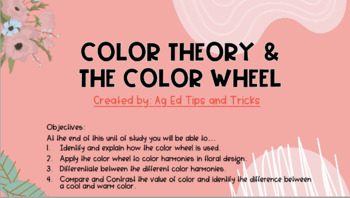 Preview of Floral Design Color Theory & Color Wheel Unit Bundle