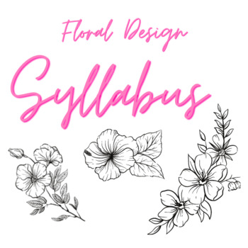 Preview of Floral Design Syllabus - Editable
