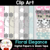 Digital Paper & Washi Tape Clipart
