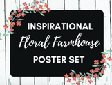 Floral Farmhouse Inspirational Poster | Classroom Decor