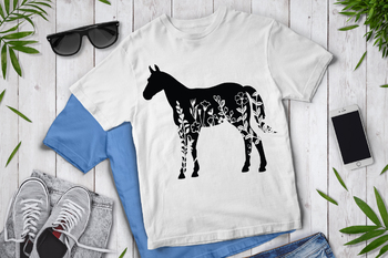 Download Floral Horse SVG Cut Files. Farm Animal, Floral Horse ...