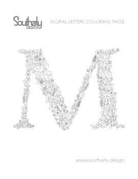 Letter M Coloring Pages Worksheets Teaching Resources Tpt