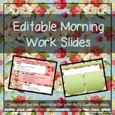 Floral Morning Work Slides