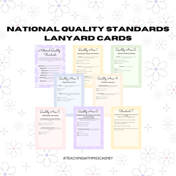 Preview of Floral National Quality Standard Cards