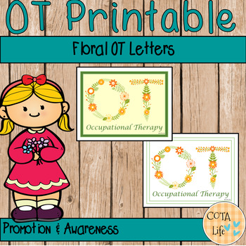 Preview of Floral Occupational Therapy Printables