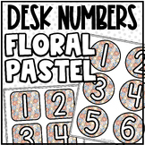 Floral Pastel - Desk/Table Numbers | Classroom Seating Org
