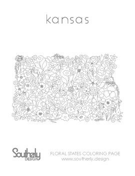 state of kansas coloring pages