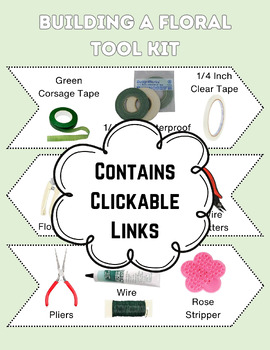 Preview of Floral Tool Kit List with Links