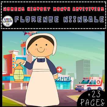 Preview of Florence Nightingale Activities Biography for Women's HistoryMonthColoring pages