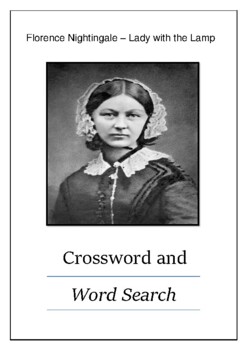 Preview of Florence Nightingale - The Lady with the Lamp - Crossword Puzzle & Word Search