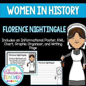 Preview of Florence Nightingale ~ Women in History (Poster, KWL Chart, Graphic Organizer)