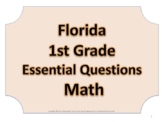 Florida 1st First Grade Go Math ESSENTIAL QUESTIONS No Border