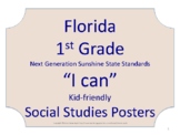 Florida 1st First Grade SS Social Studies NGSSS Standards 