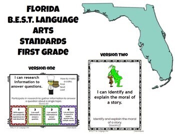 Preview of Florida 1st Grade Standards bundle (includes B.E.S.T. & '23 SS)