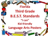 Florida 3rd Third Grade B.E.S.T. ELA Reading Standards Pos