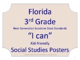Florida 3rd Third Grade SS Social Studies NGSSS Standards 