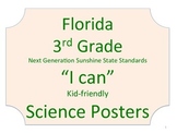 Florida 3rd Third Grade Science Standards NGSSS No Border